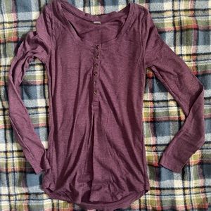 3/$15 Old Navy Henley Long Sleeve Tee